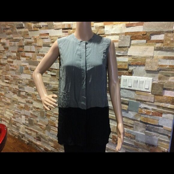 VINCE Silk Sleeveless Blouse   - Picture 1 of 9